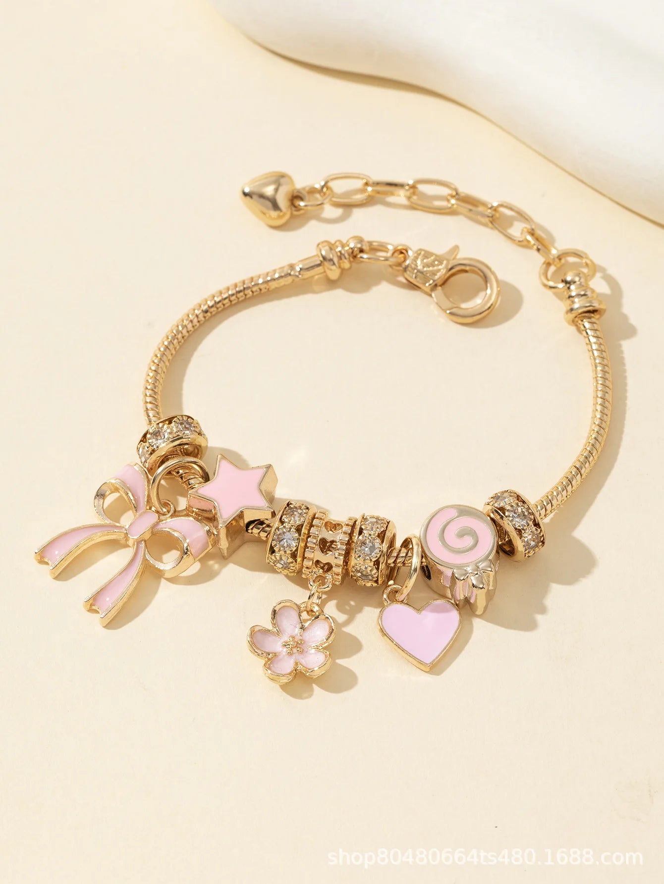 Women's Adjustable Gold Color Rhinestone