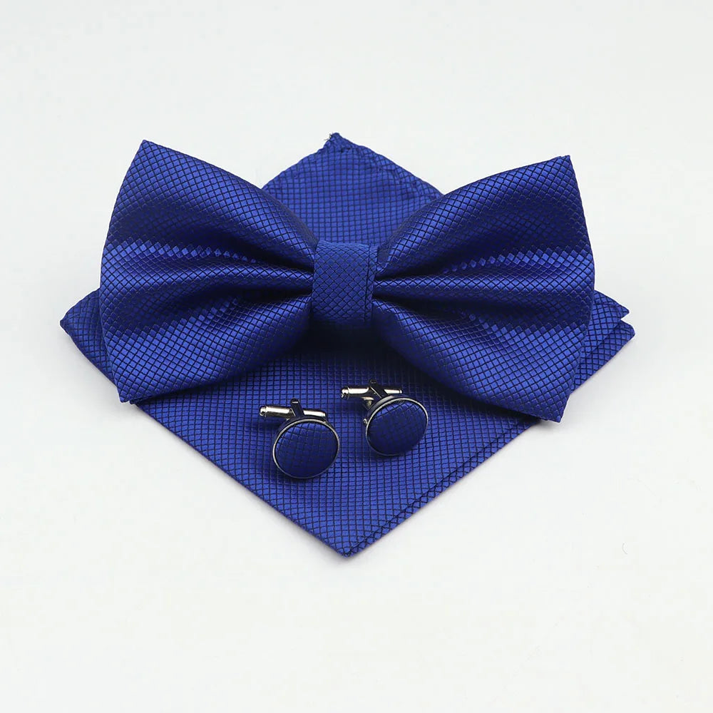 Bow Tie, Pocket Square & Cufflink Set
