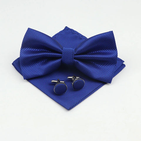 Bow Tie, Pocket Square & Cufflink Set