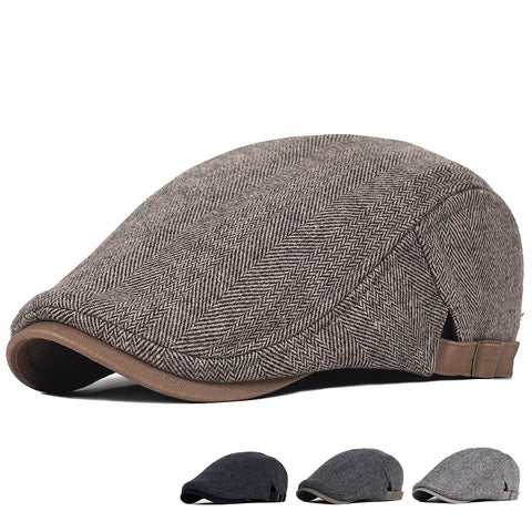 Herringbone Flat Cap