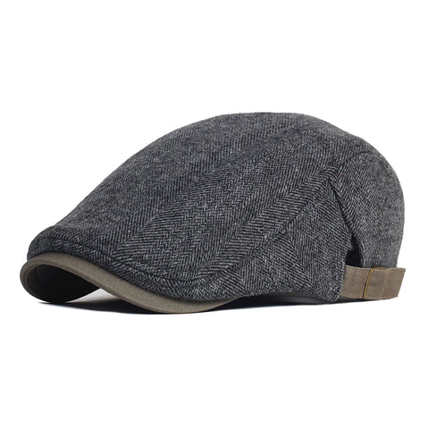 Herringbone Flat Cap