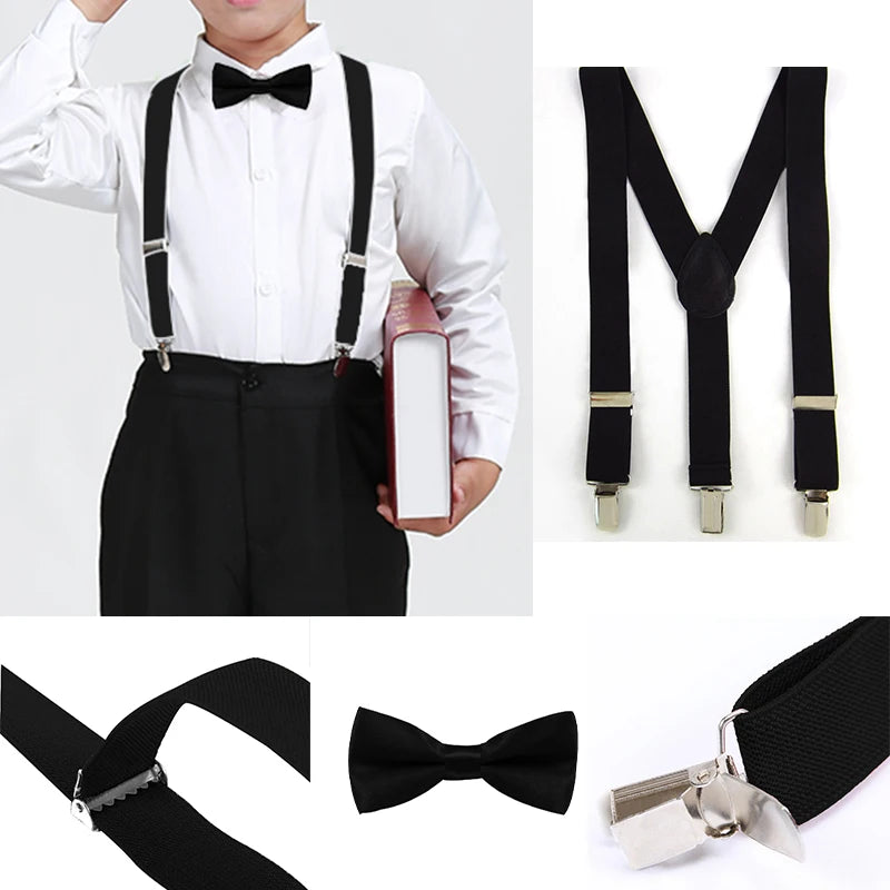 Kids' Suspenders & Bow Tie Set