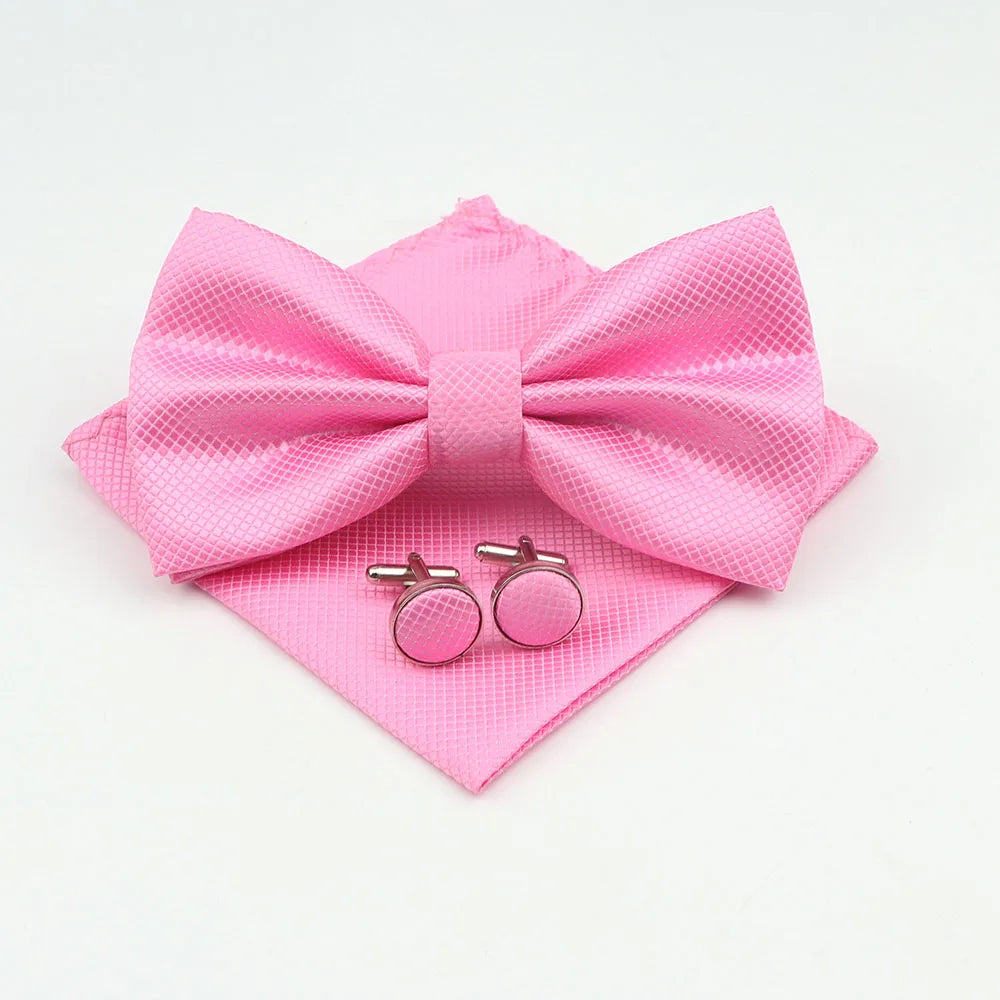 Bow Tie, Pocket Square & Cufflink Set