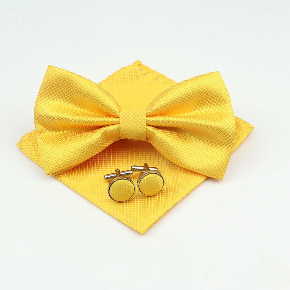 Bow Tie, Pocket Square & Cufflink Set