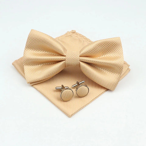 Bow Tie, Pocket Square & Cufflink Set