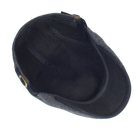 Herringbone Flat Cap