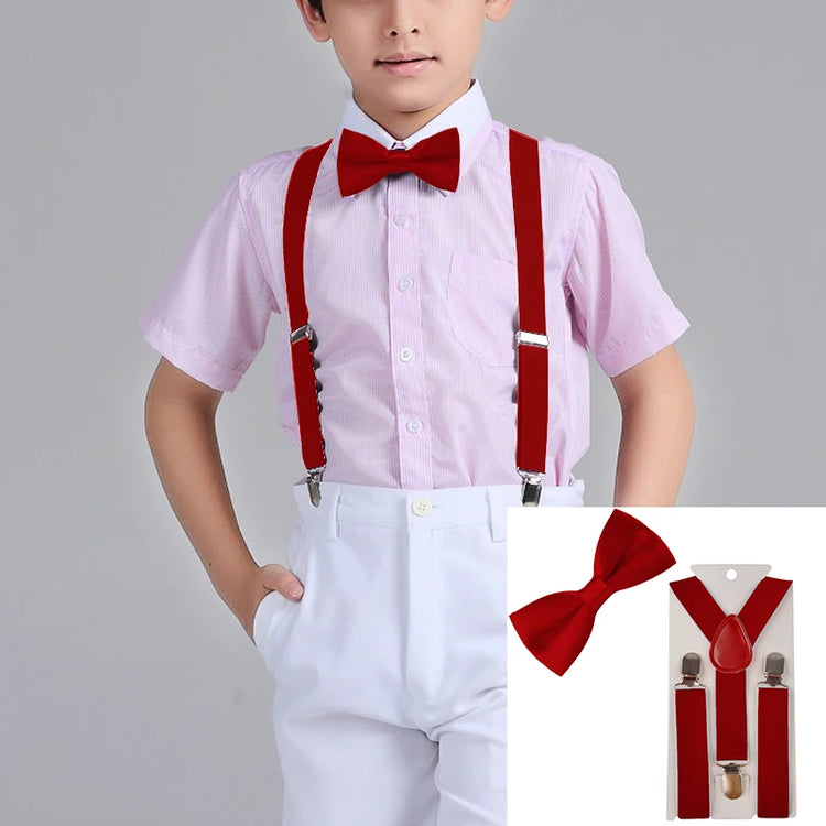 Kids' Suspenders & Bow Tie Set
