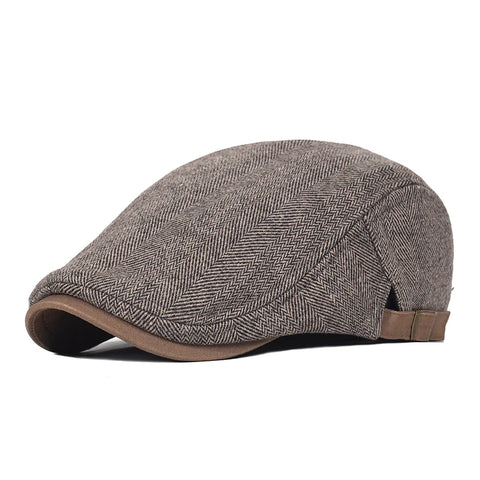 Herringbone Flat Cap