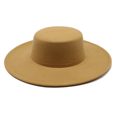 Wide-Brim Felt Hat