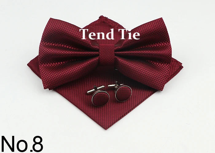 Bow Tie, Pocket Square & Cufflink Set