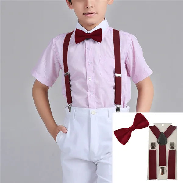 Kids' Suspenders & Bow Tie Set