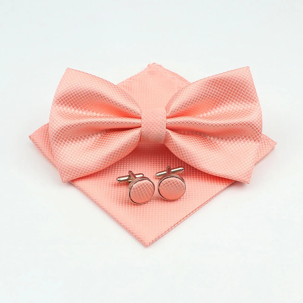Bow Tie, Pocket Square & Cufflink Set