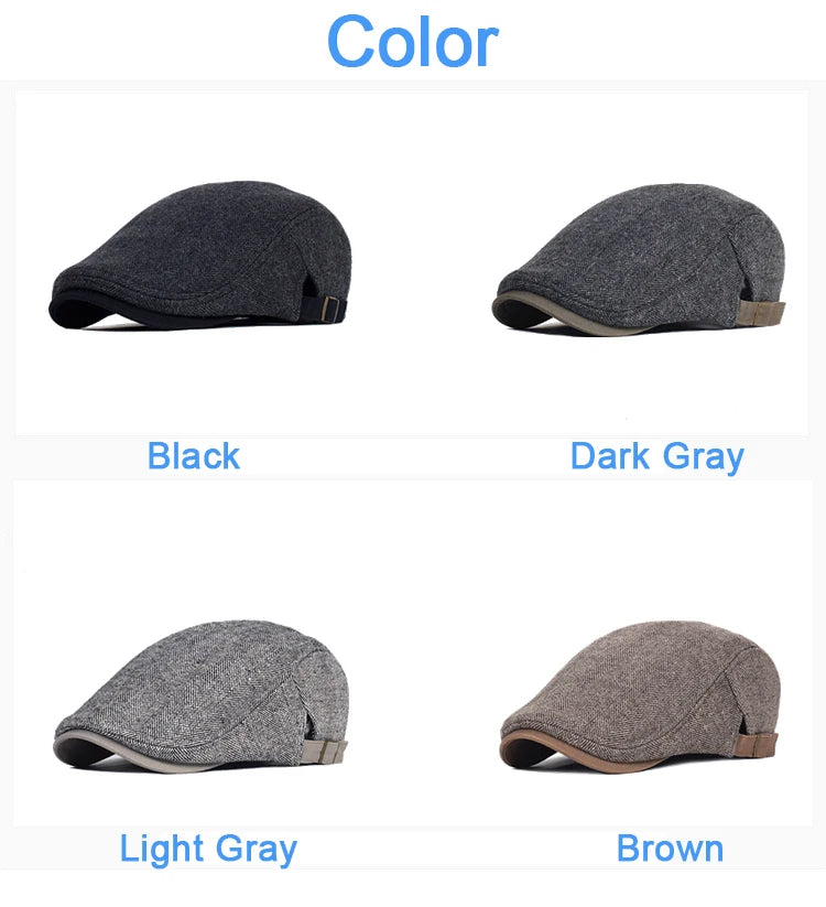 Herringbone Flat Cap