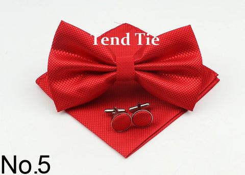 Bow Tie, Pocket Square & Cufflink Set