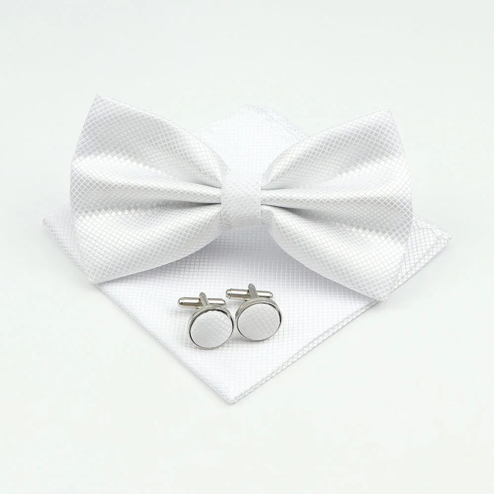 Bow Tie, Pocket Square & Cufflink Set