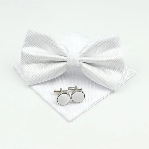 Bow Tie, Pocket Square & Cufflink Set