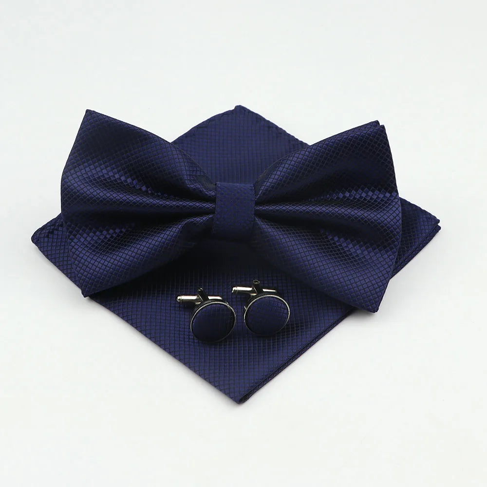 Bow Tie, Pocket Square & Cufflink Set
