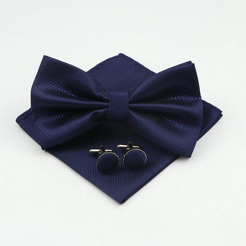 Bow Tie, Pocket Square & Cufflink Set