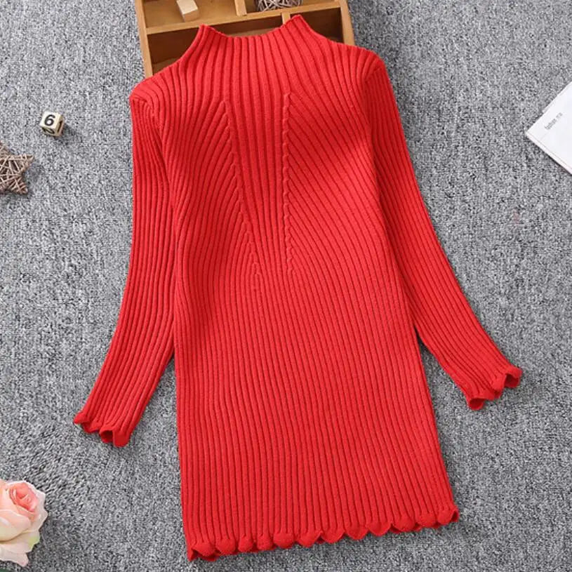Girls Knitted Sweater Dress