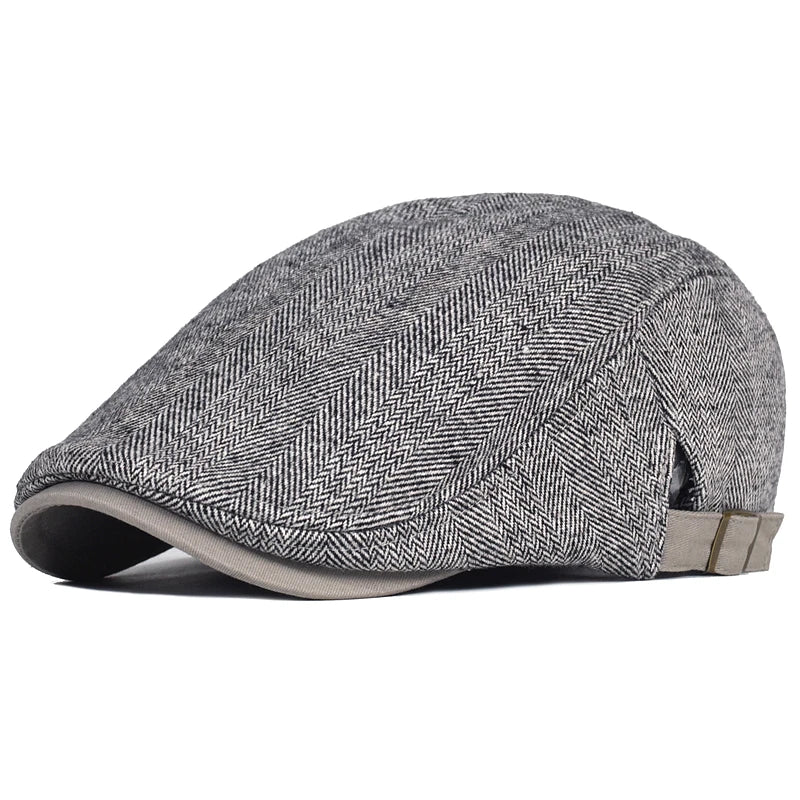 Herringbone Flat Cap