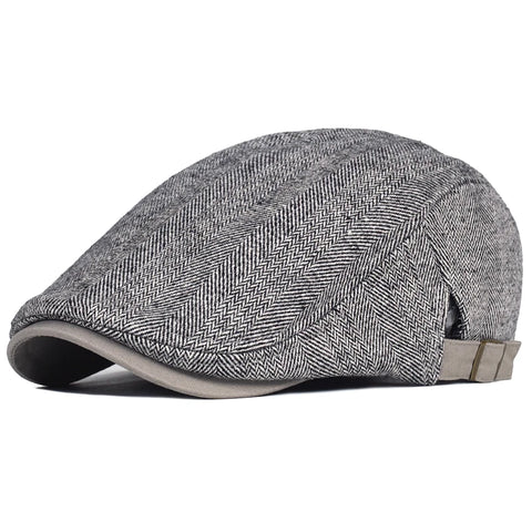 Herringbone Flat Cap