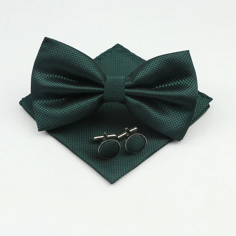 Bow Tie, Pocket Square & Cufflink Set