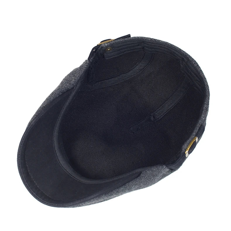 Herringbone Flat Cap