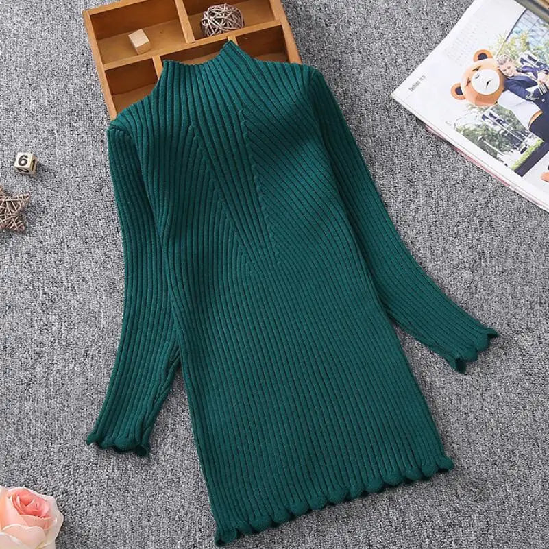 Girls Knitted Sweater Dress