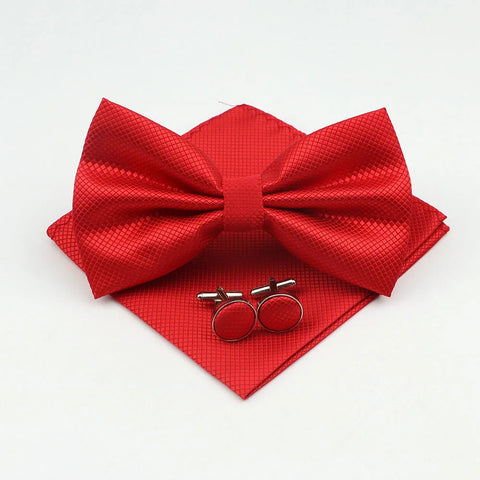 Bow Tie, Pocket Square & Cufflink Set
