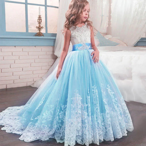 White Lace First Communion Dress