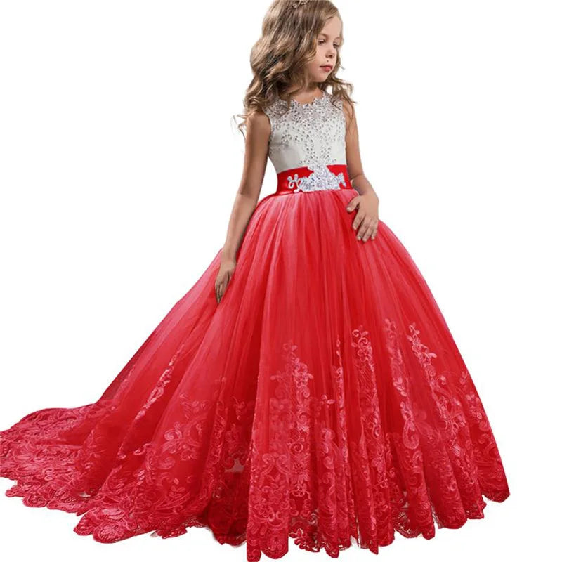 White Lace First Communion Dress