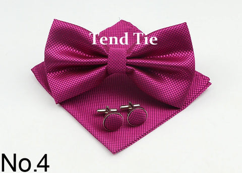 Bow Tie, Pocket Square & Cufflink Set