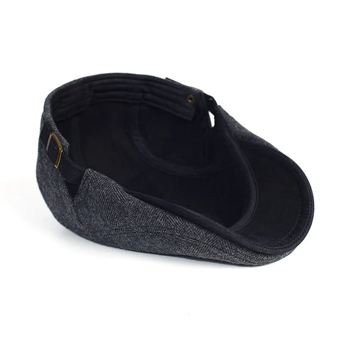 Herringbone Flat Cap