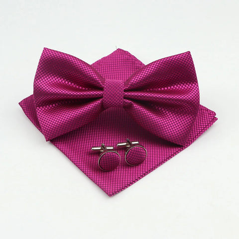 Bow Tie, Pocket Square & Cufflink Set