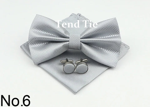 Bow Tie, Pocket Square & Cufflink Set