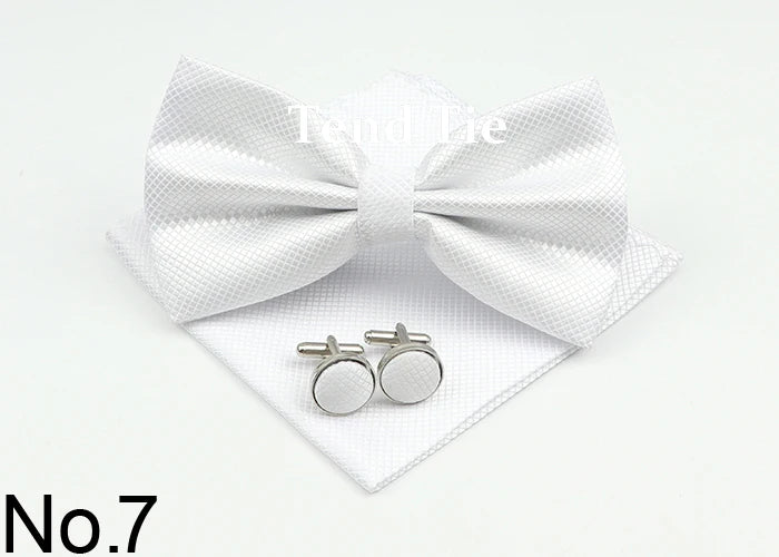 Bow Tie, Pocket Square & Cufflink Set