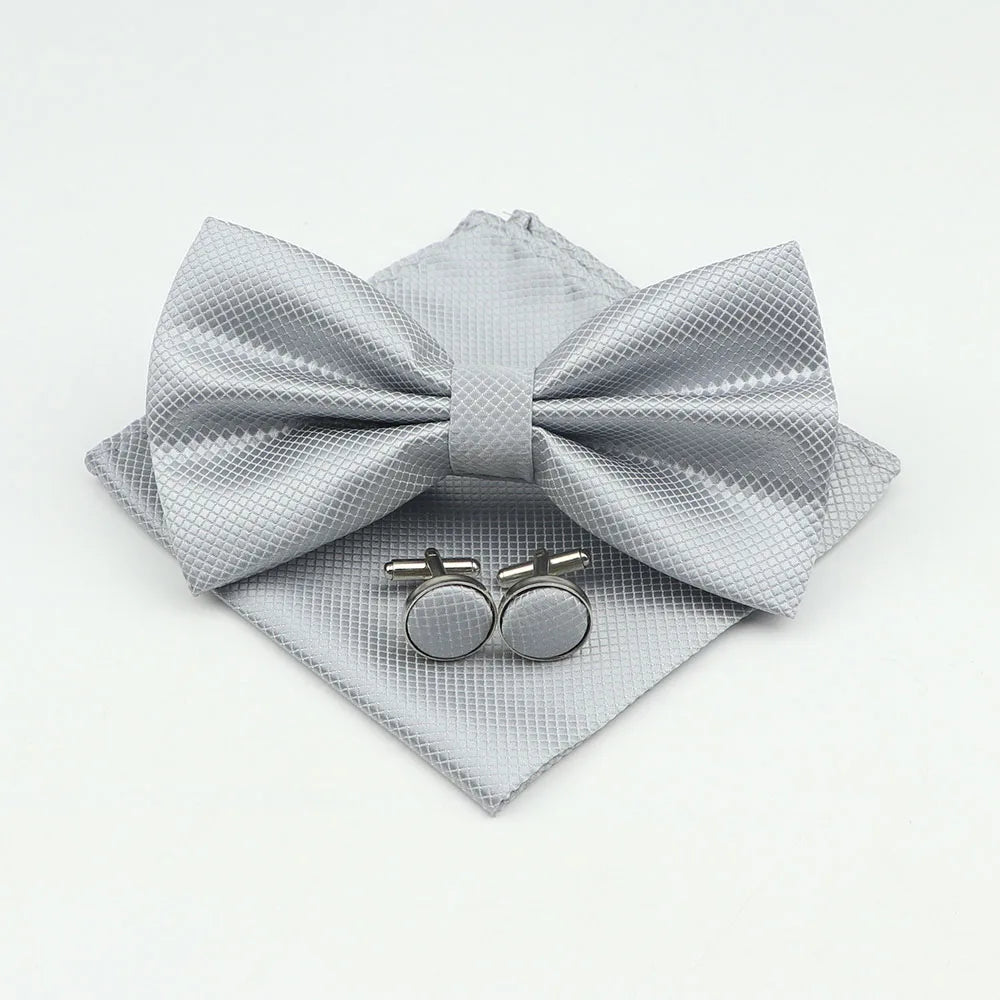 Bow Tie, Pocket Square & Cufflink Set