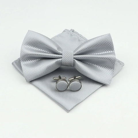 Bow Tie, Pocket Square & Cufflink Set