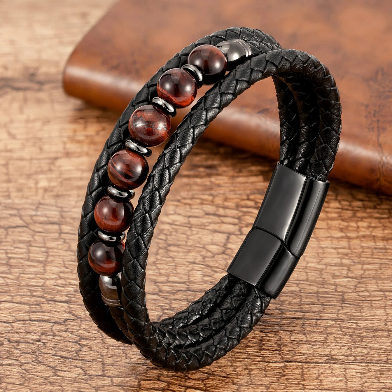 Trendy Multilayer Leather Men Bracelets