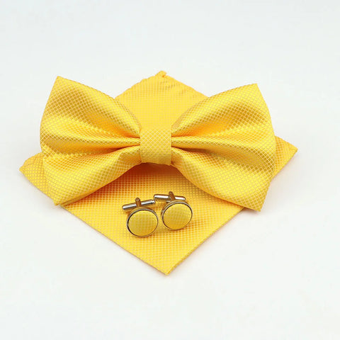 Bow Tie, Pocket Square & Cufflink Set