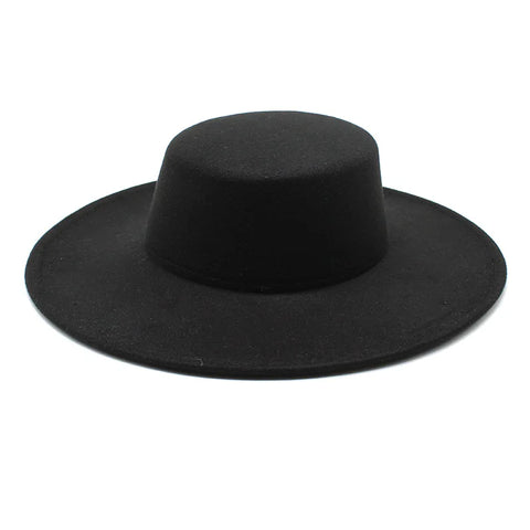 Wide-Brim Felt Hat