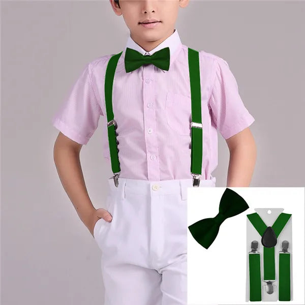 Kids' Suspenders & Bow Tie Set