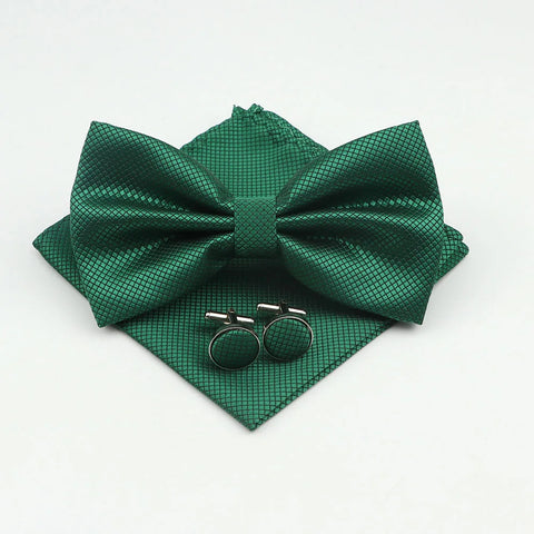 Bow Tie, Pocket Square & Cufflink Set
