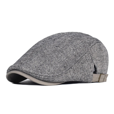 Herringbone Flat Cap