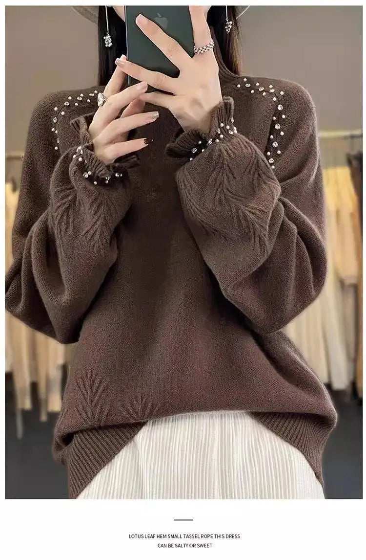 Ribbed Turtleneck Sweater