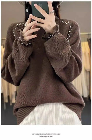 Ribbed Turtleneck Sweater