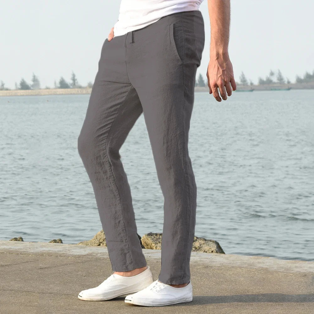 Cotton Linen Casual Pants