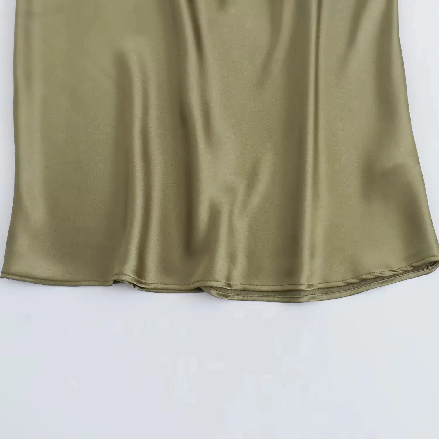 Satin Midi Slip Dress
