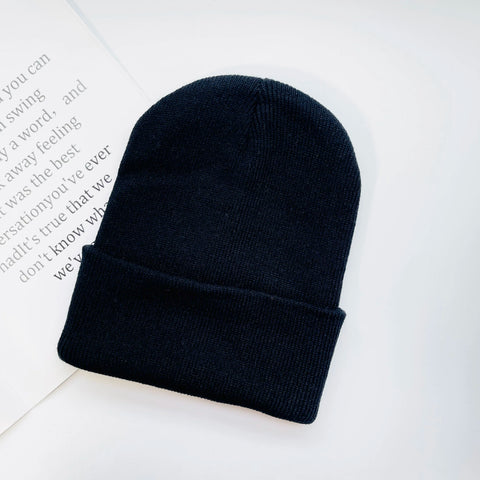 Rib-Knit Cuffed Beanie