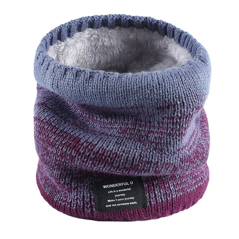 Fleece-Lined Knit Neck Warmer